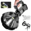 Aefa08216a1574502a1a21bc198510f6ee P70 USB-rechargeable portable 3-in-1 LED waterproof torch with tripod and dimmer, ideal for emergency use whilst hiking, camping and fishing