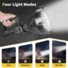 CNC Aluminum Alloy Portable Flashlight Wholesale CNC machined aluminum alloy flashlight, high lumen multi-mode waterproof portable outdoor torch from China factory