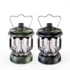 Portable Retro Camping Lantern LED Rechargeable AA Battery Rated 3 Modes Warm/White Light 183lm Emergency Outdoor Light