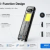 H4d0dfe8383e24d0e9f5d12cd026cfd7cA Powerful Mini COB LED Torch Light 7-Mode EDC Flashlight with USB Charging Convenient Pocket Magnetic Back Clip for Emergency