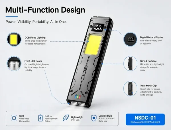 H4d0dfe8383e24d0e9f5d12cd026cfd7cA Powerful Mini COB LED Torch Light 7-Mode EDC Flashlight with USB Charging Convenient Pocket Magnetic Back Clip for Emergency