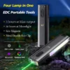 H6de9cf341cd84f1386367b783afd1041X High-performance, bespoke-logo aluminium alloy EDC torch