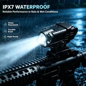Rechargeable USB-C Tactical Torch, IP67 Waterproof, 1200 lumens