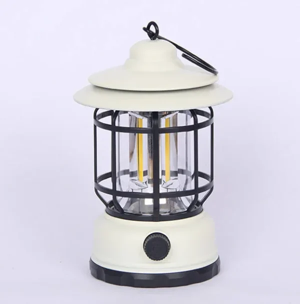 He23871f54f854a41b5884a82381e11b2F USB Rechargeable Waterproof Camping Light - Retro Outdoor Tent Lamp for Camping & Events