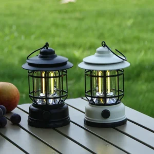 Hf8656adf4d7e499fa374d4e033f88b56B USB Rechargeable Waterproof Camping Light - Retro Outdoor Tent Lamp for Camping & Events