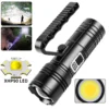 New XHP90+COB Multi‑Source Flashlight, Digital Display High‑Power Detachable Handheld Work Light Multi‑Function Torch