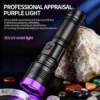 New UV365 Black‑Filter Ultraviolet Flashlight, High‑Power Zoomable UV Light for Identification, Detection & Anti‑Counterfeiting