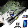 0ea43cb236baa94fd6d52dab835400ed Double-sided COB multi-colour temperature digital display high-intensity torch