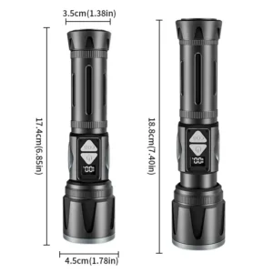 1b397b7bf200b2d61019d73719778f4a Double-sided COB multi-colour temperature digital display high-intensity torch