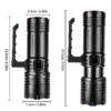 New XHP360 + Rear‑End LED Multi‑Light Source High‑Lumen Handheld Searchlight, High‑Capacity Power‑Output Flashlight