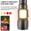 Super Bright Focusing Flashlight, Type‑C Charging 30W White Laser High‑Power Long‑Range Flashlight