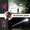 Multi-light-source side-lit, ultra-high-lumen, high-capacity, high-intensity torch