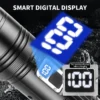 New XHP90+COB Multi‑Source Flashlight, Digital Display High‑Power Detachable Handheld Work Light Multi‑Function Torch