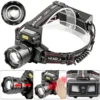 547f625c1a8b2be54f93bff3e55c9f18 New white laser headlamp with dual yellow and white light sources, zoom function, adjustable output and a sensor for bright light detection, designed for long-range illumination