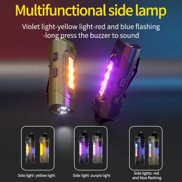 Mini keyring magnetic pen holder, speaker and outdoor charging torch