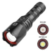 New XHP160 Super Bright Focusing Flashlight, Type‑C Charging 30W White Laser High‑Power Long‑Range Flashlight