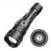 New XPE 4‑Color Tactical High‑Power Flashlight, USB Rechargeable White Red Green UV Light Torch
