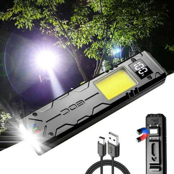 Outdoor Portable Rechargeable EDC Flashlight Wholesale OEM Custom Logo