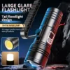 New XHP90+COB Multi‑Source Flashlight, Digital Display High‑Power Detachable Handheld Work Light Multi‑Function Torch
