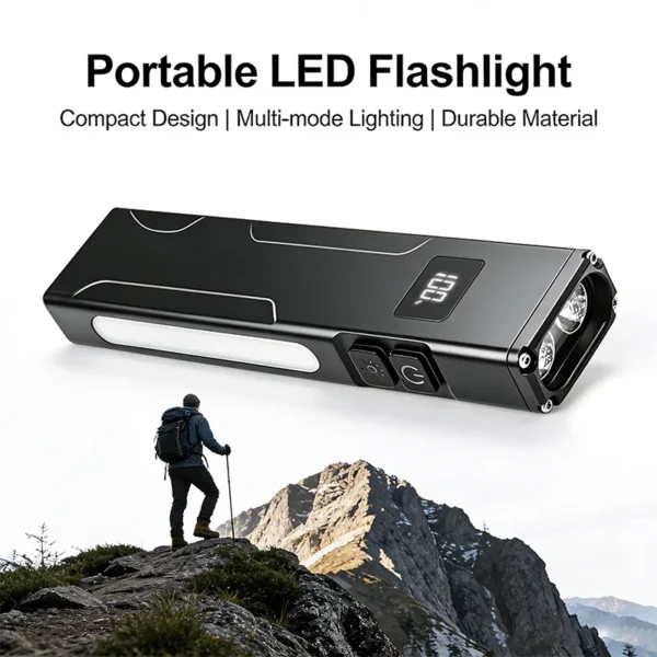 Outdoor Portable Rechargeable EDC Flashlight Wholesale OEM Custom Logo