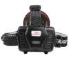 High-intensity head torch with USB charging and inductive charging, aluminium reflector