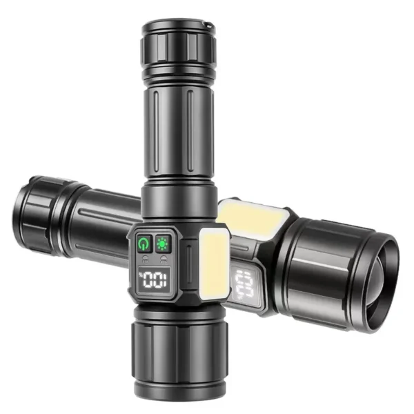 Super Bright Focusing Flashlight, Type‑C Charging 30W White Laser High‑Power Long‑Range Flashlight