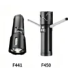 High-output long-range torch with side lights and multifunctional digital battery level display