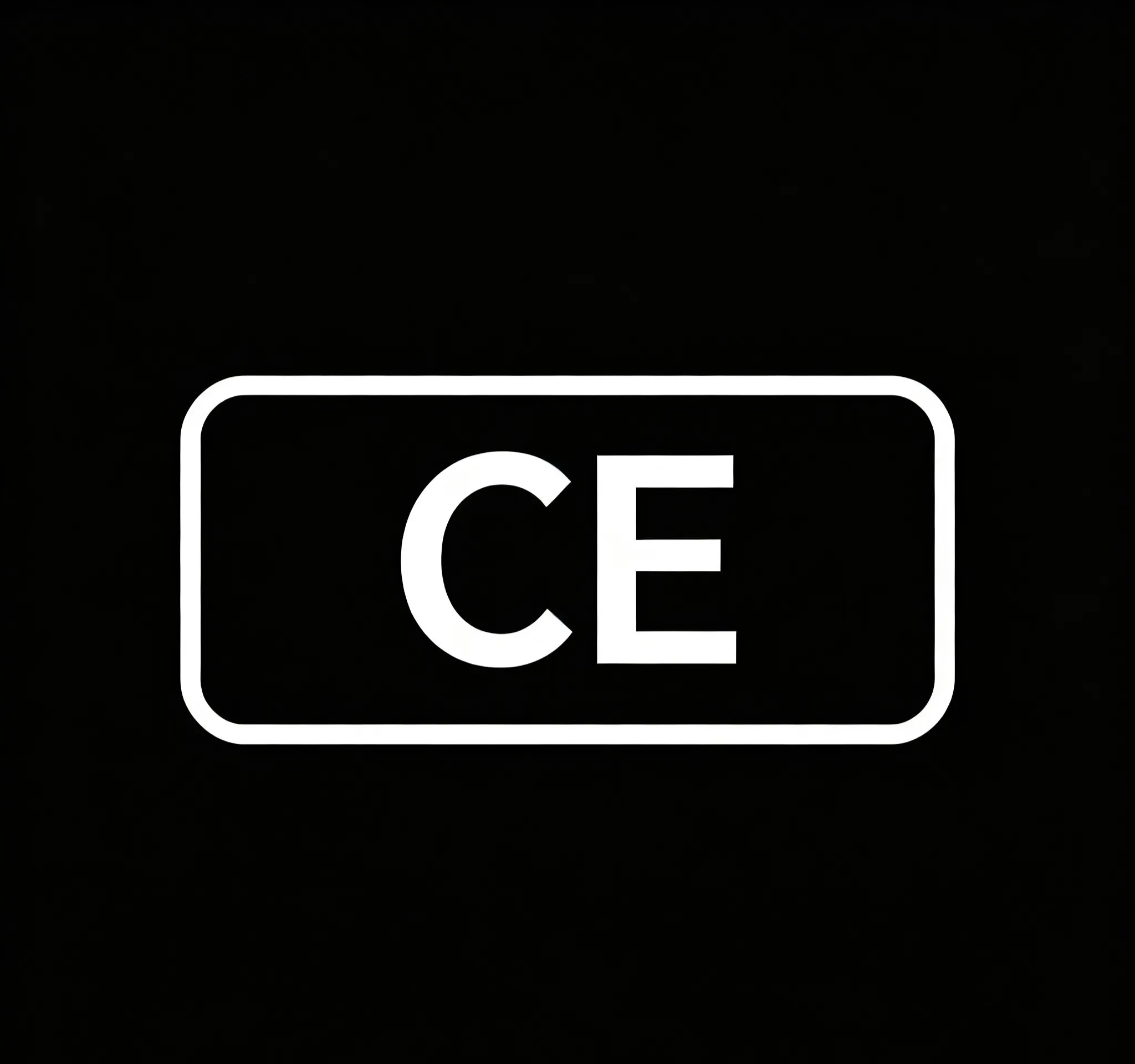 CE certification logo for flashlight