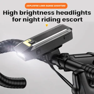 High Bright Bicycle Headlight, USB Rechargeable Bike Light for Night Riding