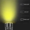 Cross-border XHP70 High-Intensity Diving Torch with Magnetic Switch, Yellow LED, Aluminium Alloy Diving and Offshore Torch
