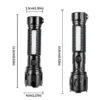 15984141985ff21c8fb4be7739a83c34 New White Laser LED Flashlight with Built-in Battery, RGB Side Light Strip, Magnets – Compact, Lightweight and Multifunctional High-Intensity Flashlight