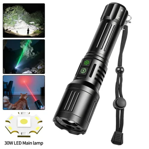 2a0e269e7718473324663cdabfc84ff7 New Ultra-Bright Spot-Focus White Laser Long-Range Torch; Red Laser Torch; Green Laser Torch
