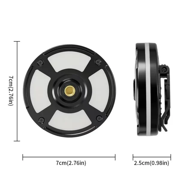 442e8a51f491356778d7bcae0f871cd9 New EDC Multi-Function Outdoor Camping Lamp: Multi-Light Source, Portable, with Cap Clip, Hook and Magnet, RGB Mood Lighting