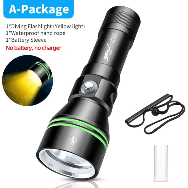 731e430ff5234429438840275dbe8fde New P70.2 Diving Torch: High-intensity, long-range LED torch for beachcombing, night diving and emergency underwater lighting