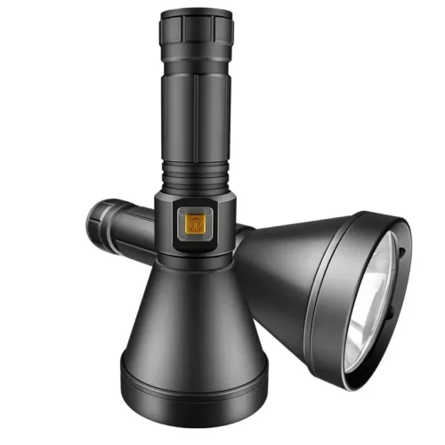 XHP90 Large Reflector Fixed-Focus Waterproof Professional Diving High-Intensity Flashlight for Use in Water and on Land