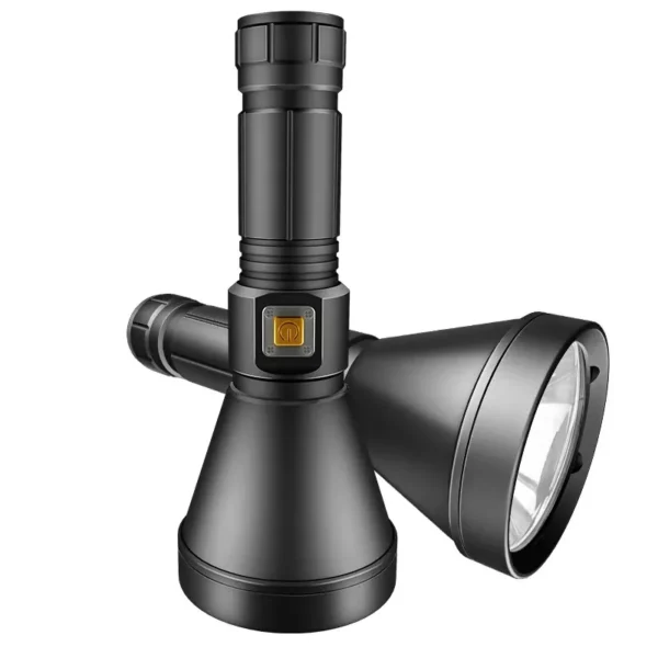 XHP90 Large Reflector Fixed-Focus Waterproof Professional Diving High-Intensity Flashlight for Use in Water and on Land