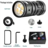 New Model Diving Light: Multi-Source White, Red, Blue and Purple Light Lens Photography Torch – USB Multi-Function