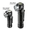 New White and Yellow Corner Torch: 90° Rotating, Magnetic Attachment, Pen Clip, Portable High-Intensity LED Multifunctional Headlamp