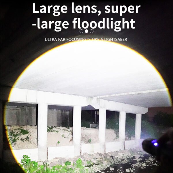 H2af249470c5d4e4aa1b4d6d2ab88de52o.jpg White Led Light Super Power Long Distance Flashlight Shot 1000 Meter Use 26650 Battery Type C Rechargeable Tactical Flashlight