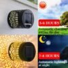 7color Solar Datura Lights Garden Decoration Christmas Halloween Party Courtyard Decoration Solar Garden Wall Light