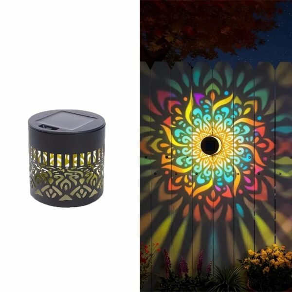7color Solar Datura Lights Garden Decoration Christmas Halloween Party Courtyard Decoration Solar Garden Wall Light