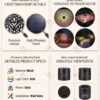 RGB Mandala Solar Fence Lights Color Changing Metal Wall Sconce Waterproof Decorative Outdoor Garden Decor