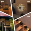 7color Solar Datura Lights Garden Decoration Christmas Halloween Party Courtyard Decoration Solar Garden Wall Light