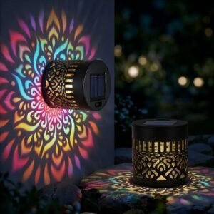RGB Mandala Solar Fence Lights