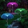 Color Changing Fiber Optic Garden Light LED Fiber Optic Garden Light, Color Changing Outdoor Fiber Optic Lamp for Yard Decoration