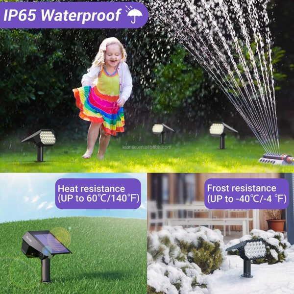 H70c553fde68b453892473a457c026b76J Northland Cold White IP65 Waterproof Outdoor Luces Exteriores Solar Landscape Lawn Led Spot Light Adjustable Solar Garden Light