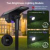 H7fa5ffd28ed442caa40efb9fc893dc2a2 Northland Cold White IP65 Waterproof Outdoor Luces Exteriores Solar Landscape Lawn Led Spot Light Adjustable Solar Garden Light