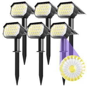 Northland Cold White IP65 Waterproof Outdoor Luces Exteriores Solar Landscape Lawn Led Spot Light Adjustable Solar Garden Light