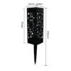 Solar Powered Outside Decoration Waterproof Garden Landscape LED Solar Stake Spike Walkway Pathway Light for Patio Courtyard