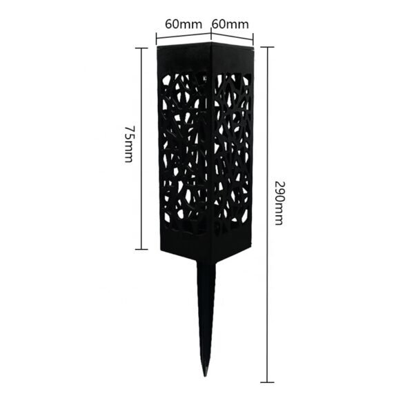 Solar Powered Outside Decoration Waterproof Garden Landscape LED Solar Stake Spike Walkway Pathway Light for Patio Courtyard